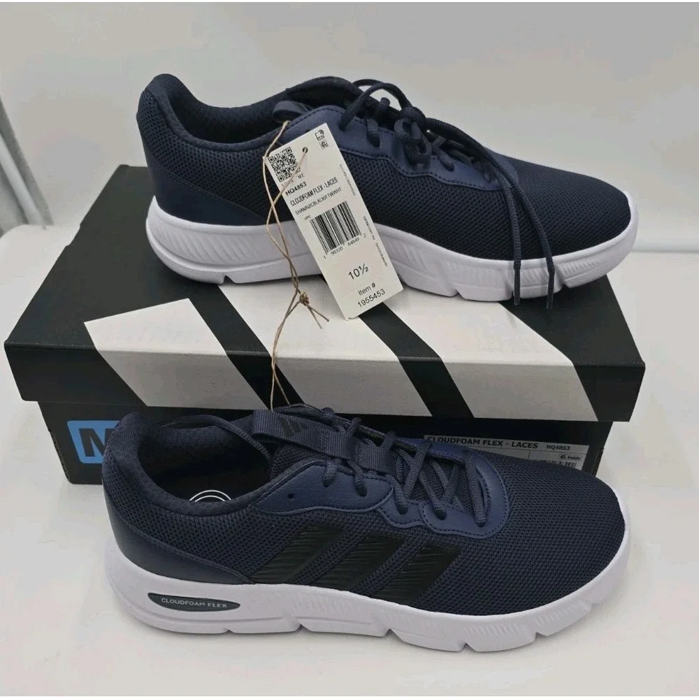 Adidas Cloudfoam Flex Mens 10.5 Sneakers NWT Comfort Athleisure Sport Casual